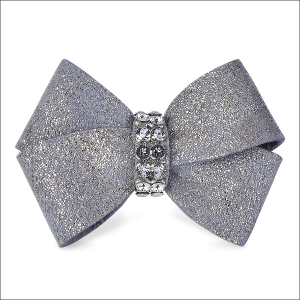 Platinum Glitzerati Single Nouveau Bow Hair Bow