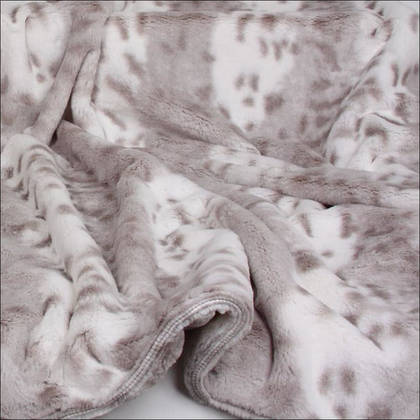 Platinum Snow Leopard Blanket - Blankets