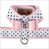 Polka Dot Big Bow Tinkie Harness with Trim