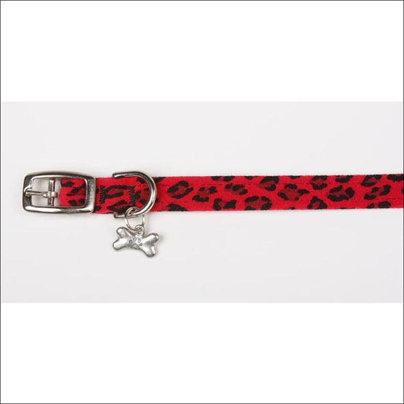 Red Cheetah Collar - Collars
