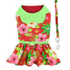 NEW-Doggie Design Hawaiian Red Hibiscus Designer Dog Dress