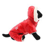 NEW-Doggie Design "Ruffin It" Red Snow Suit