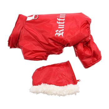 NEW-Doggie Design "Ruffin It" Red Snow Suit