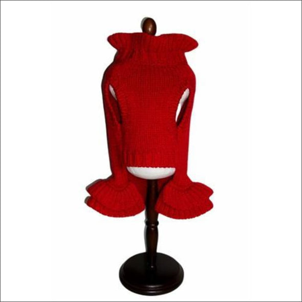 Red Sweater Dog Dress*