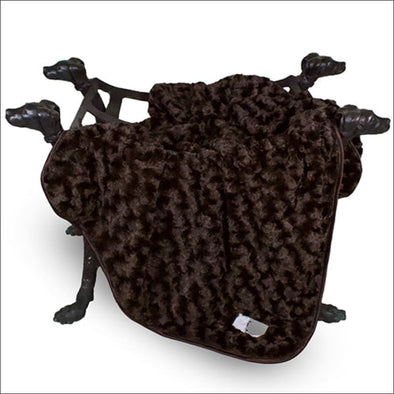 Rosebud Dog Blanket: Chocolate - SM - Rosebud Blankets