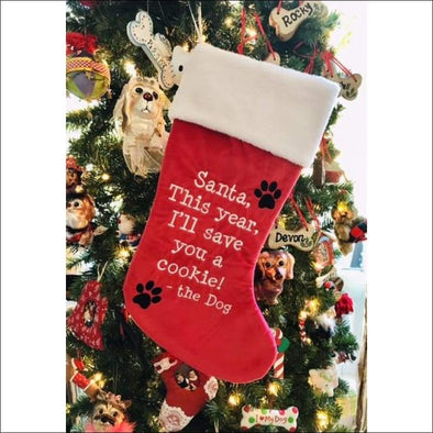 Santa I’ll save you a cookie Xmas Stockings