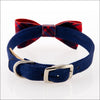 Scotty Bow Tie Collar Chestnut Plaid - Collars