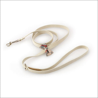 Scotty Leash Doe Plaid - 4 FT / Doe with Doe Plaid Bow Tie
