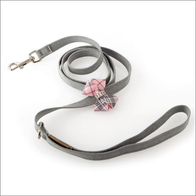 Scotty Leash Puppy Pink Plaid Nouveau Bow