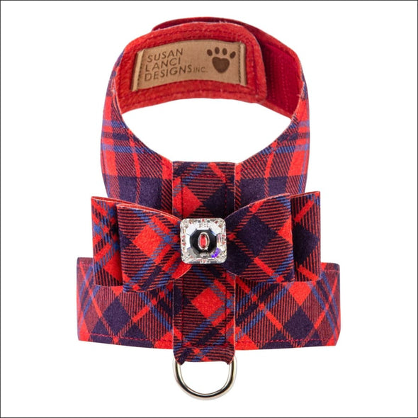 Scotty Tinkie Big Bow Harness Chestnut Plaid