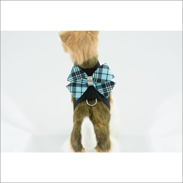 Scotty Tinkie Harness Tiffi Plaid - 6-8 Teacup / Nouveau Bow