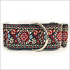 Segovia Martingale Dog Collar & Red Velvet Leash