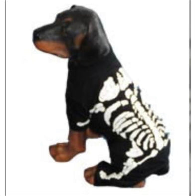 Skeleton Dog Halloween Costume (White) - Pet Costume
