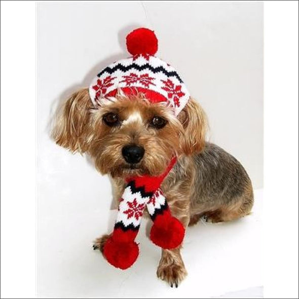 Snowflake Dog Hat/ Scarf*