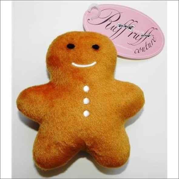 Sugar & Spice Gingerbread Cookie Plush Dog Toy with Squeaker