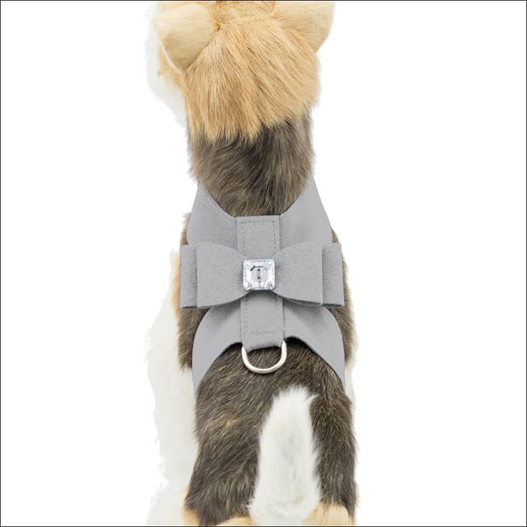 Big Bow Tinkie Harness - Pet Collars & Harnesses,Susan Lanci Big Bow Harnesses,big bow,Dog Harness,Small Dog Harness,susan lanci,susan lanci designs,teacup dog harness,dog safety harness,puppy harness,suede harness,fabric harness,velvet harness,susan lanci harness,small dog harness,