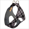 Susan Lanci Designs Scotty Plaid Step In Harness,nouveau bow,nouvea susan lanci,susan lanci,susan lanci harness,susan lanci designs,black harness,black dog,black dog harness,soft dog harness,step in harness,dog harness,small dog harness,fashion harness,designer harness,puppy harness,harness for dogs,suede harness,pure simple,step-in,harness leash,step in, scotty stein-harness,