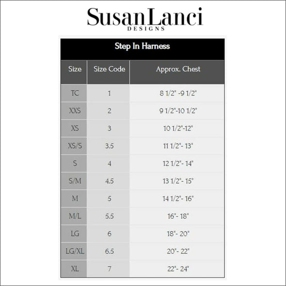 SUSAN LANCI Special Occasion Tinkie's Garden Step In Harness, susan lanci,susan lanci harness,susan lanci designs,crystal Step-In Harness,soft dog harness,step in harness,dog harness,small dog harness,fashion harness,designer harness,designer dog,puppy harness,harness for dogs,step-in,step in,all in one harness,harness leash,paws harness,