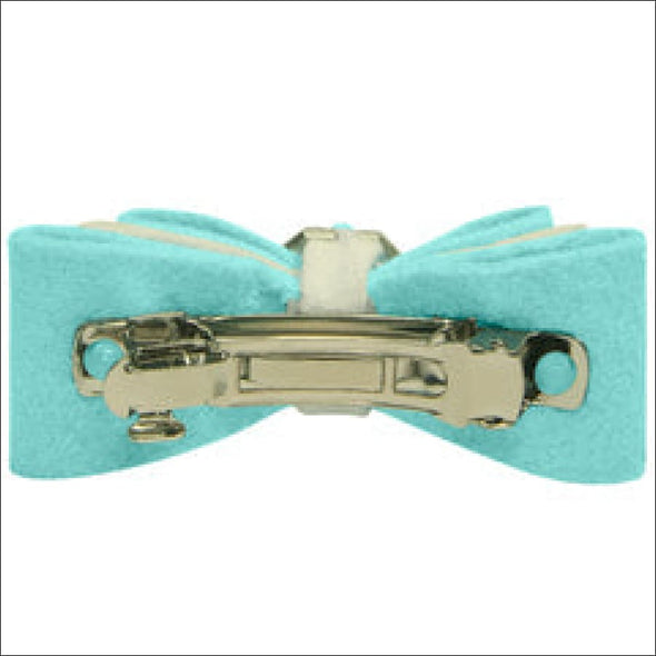 Tiffi’s Gift Really Big Bow Hair Bow-Tiffi Blue & White - 