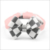 Windsor Check Nouveau Bow Collar - 5.5-7 Teacup - Collars