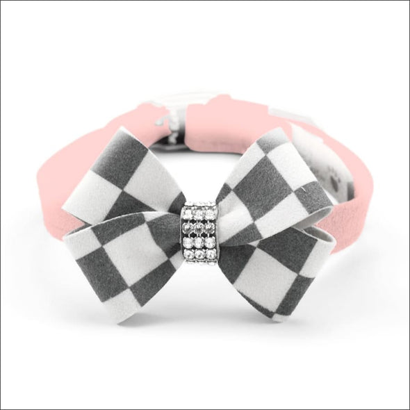 Windsor Check Nouveau Bow Collar - 5.5-7 Teacup - Collars