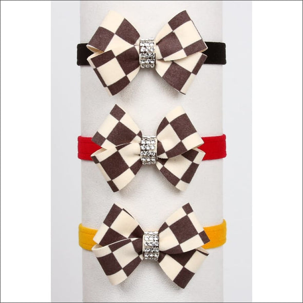 Windsor Check Nouveau Bow Collar - Collars