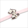 Windsor Check Nouveau Bow Leash - 4 FT / Puppy Pink