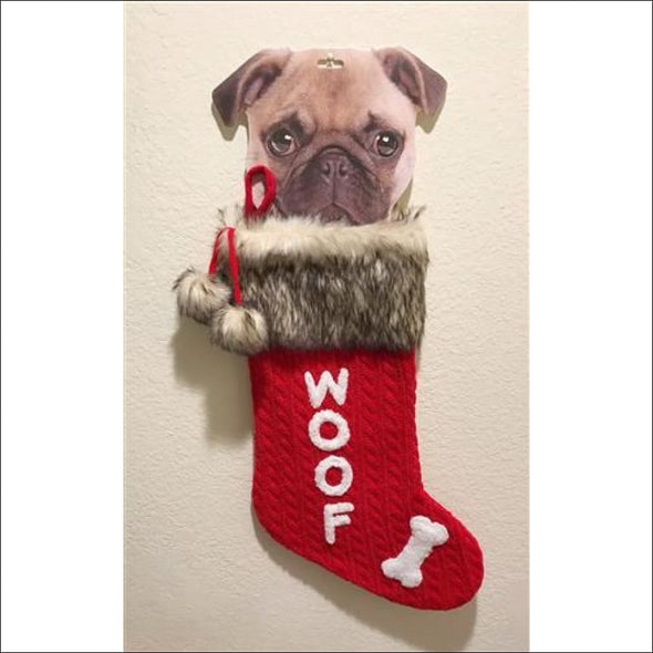 WOOF Xmas Dog Stocking*